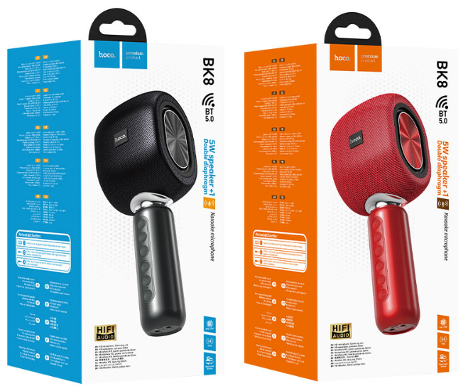 Колонка-микрофон HOCO BK8 Bluetooth+micro SD+USB+FM+AUX