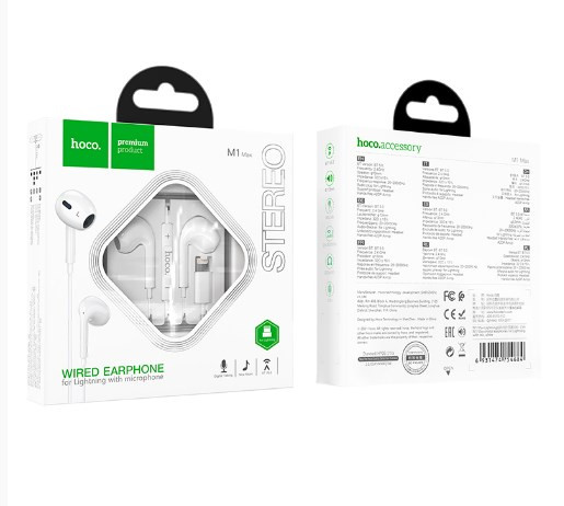 Гарнитура HOCO M1 Max crystal, Lightning, с микрофоном