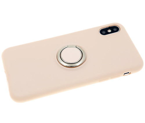 Накладка для HUAWEI Honor 10i/P Smart+ (2019)/ Honor 20 lite, Матовая с кольцом, пудра