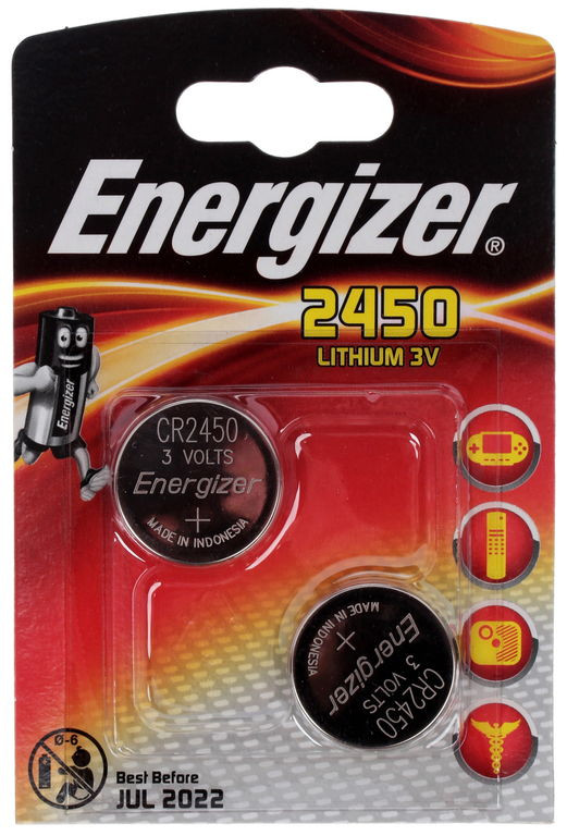 Батарейка Energizer CR2450 2BL 33531