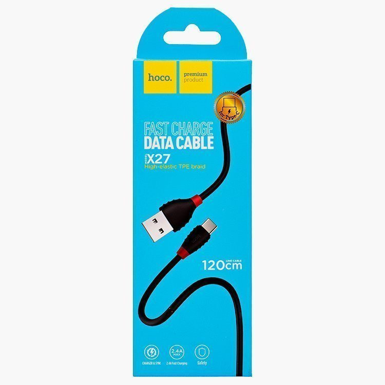 USB кабель для TYPE-C HOCO X27 Excellent, 2.4А, 1.2 м