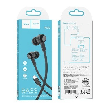 Гарнитура HOCO M86 Ocean Type-C, 1.2 м