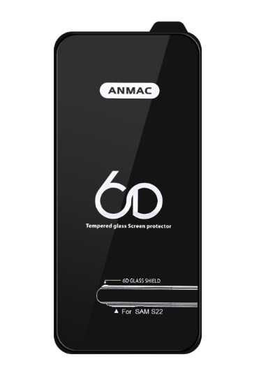 Защитное стекло для ApL iph 15 Pro Max 6.7, Anmac 6D, черный