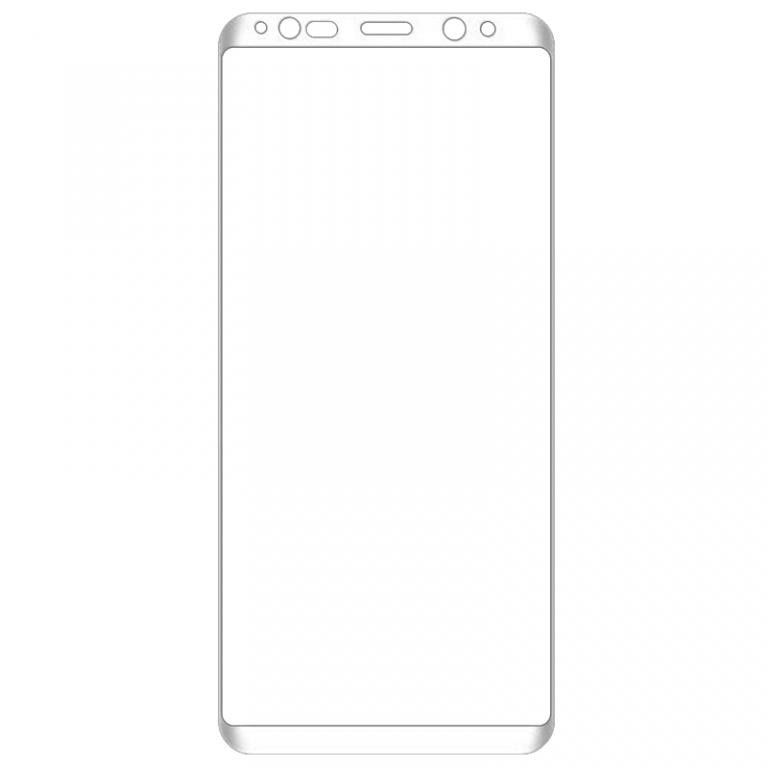 Защитное стекло для SAMSUNG Note 8, с рамкой, 3D, прозрачный