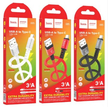 USB кабель для TYPE-C HOCO X85 Strength, 3A, 1 м