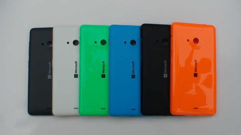 Крышка АКБ для Nokia 535 (оранжевая)
