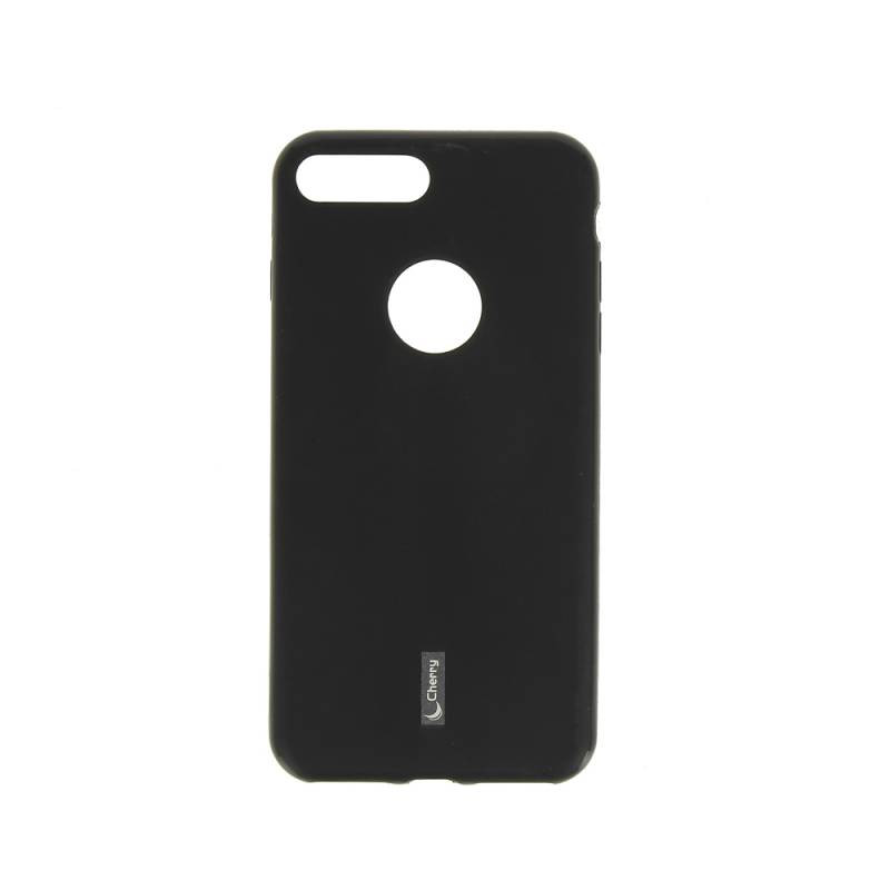 Силикон для Apl IPh 7/8 Plus, Cherry, тонкий, непрозрачный, матовый, черный