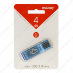 Флеш-накопитель 4Gb SmartBuy Glossy series, USB 2.0, синий