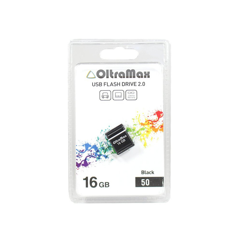 Флеш-накопитель 32Gb OltraMax Drive 50 Mini, USB 2.0, чёрный