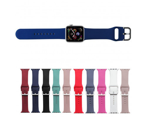 Ремешок для Apl watch 42mm 44mm 45mm 49mm, с металлическим креплением, синий