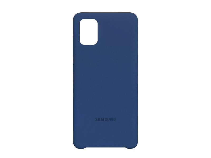 Накладка для SAMSUNG A515F A51, SILICONE COVER Soft-touch, синий