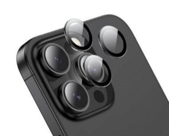 Защитные линзы для камеры Apl IPh 16 Pro, 16 Pro Max, черный
