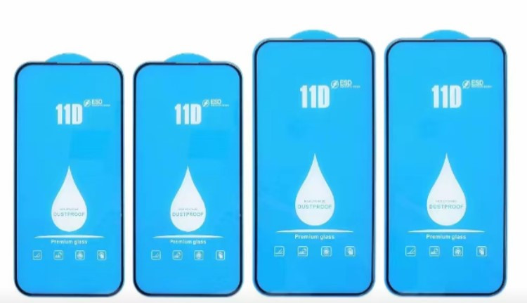 Защитное стекло для ApL iph 15 PLUS 16 PLUS, 11D. черный