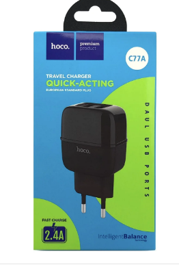 СЗУ HOCO C77A 2USB 2.4A