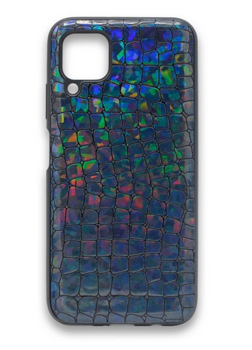 Накладка для Huawei P40 Lite Nova 6SE Nova 7i, крокодил перламутровый, черный