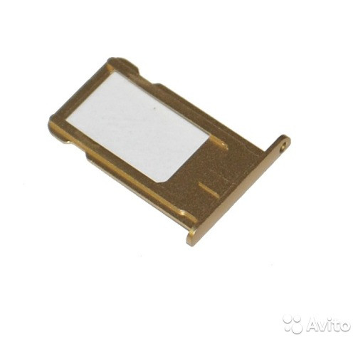 Контейнер SIM для ApL iph 6S (золото)