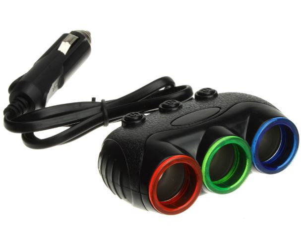 Переходник в прикуриватель (1632) на 3 ЗУ, Olesson