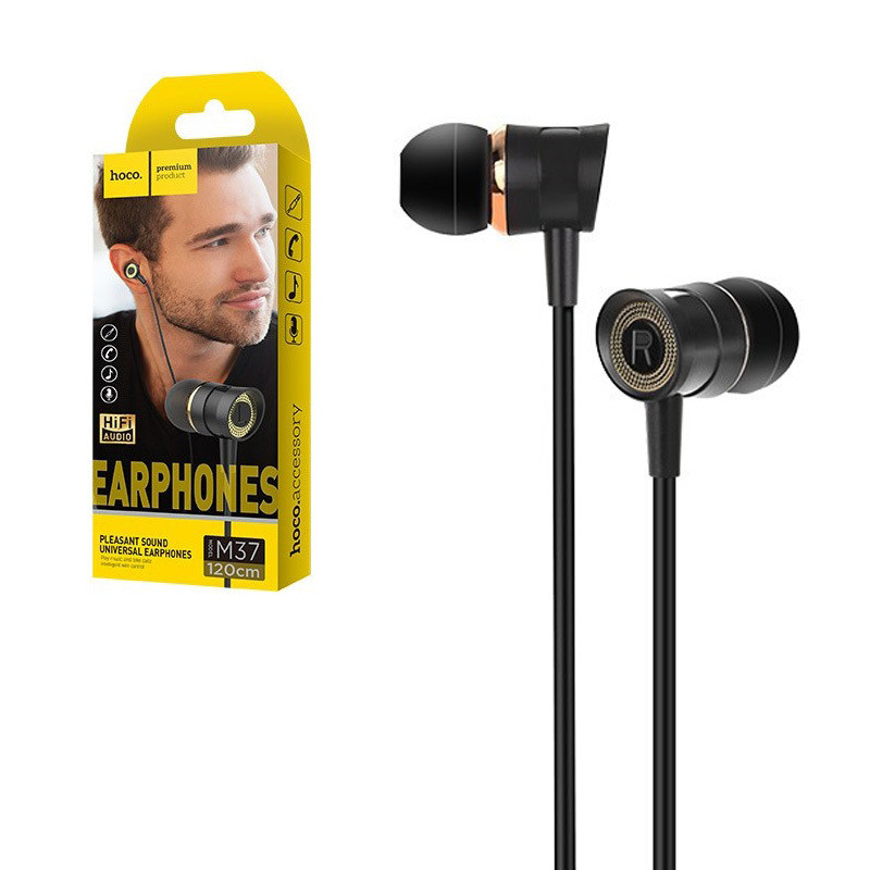 Гарнитура HOCO M37 Pleasant Sound Universal Earphones With Microphone