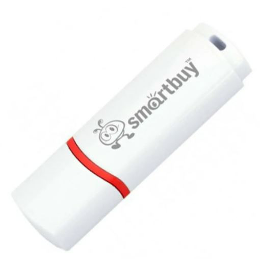 Флеш-накопитель 16Gb SmartBuy Crown, USB 2.0, белый