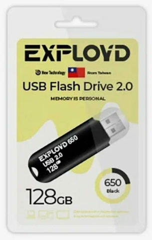 Флеш-накопитель 128Gb Exployd 650, USB 2.0.