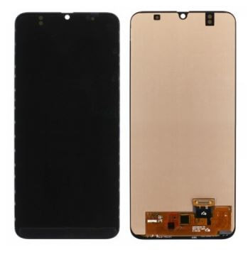 Дисплей для SAMSUNG A505F A50 в сборе с сенсором в корпусе, черный AMOLED