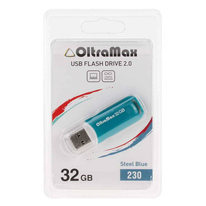 Флеш-накопитель 32Gb OltraMax 310, USB 2.0, черный