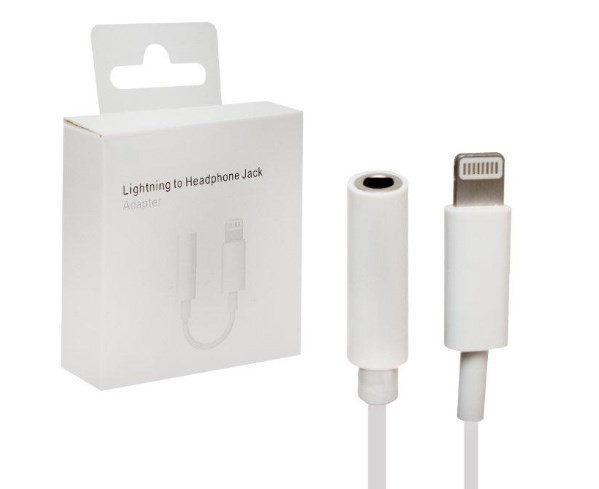 Переходник Lightning на наушники 3,5 без Bluetooth, AAA
