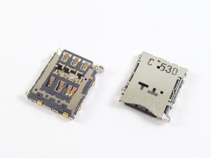 Коннектор SIM+MMC для Samsung A300F/A500F/A700FD