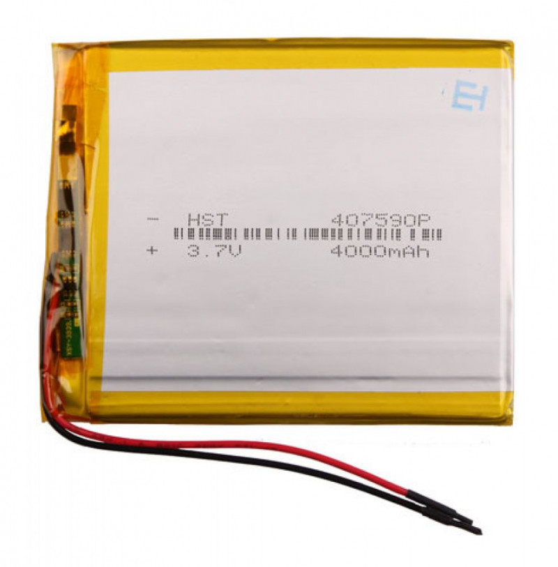 АКБ универсальная 407590мм 3.7v 4000mAh