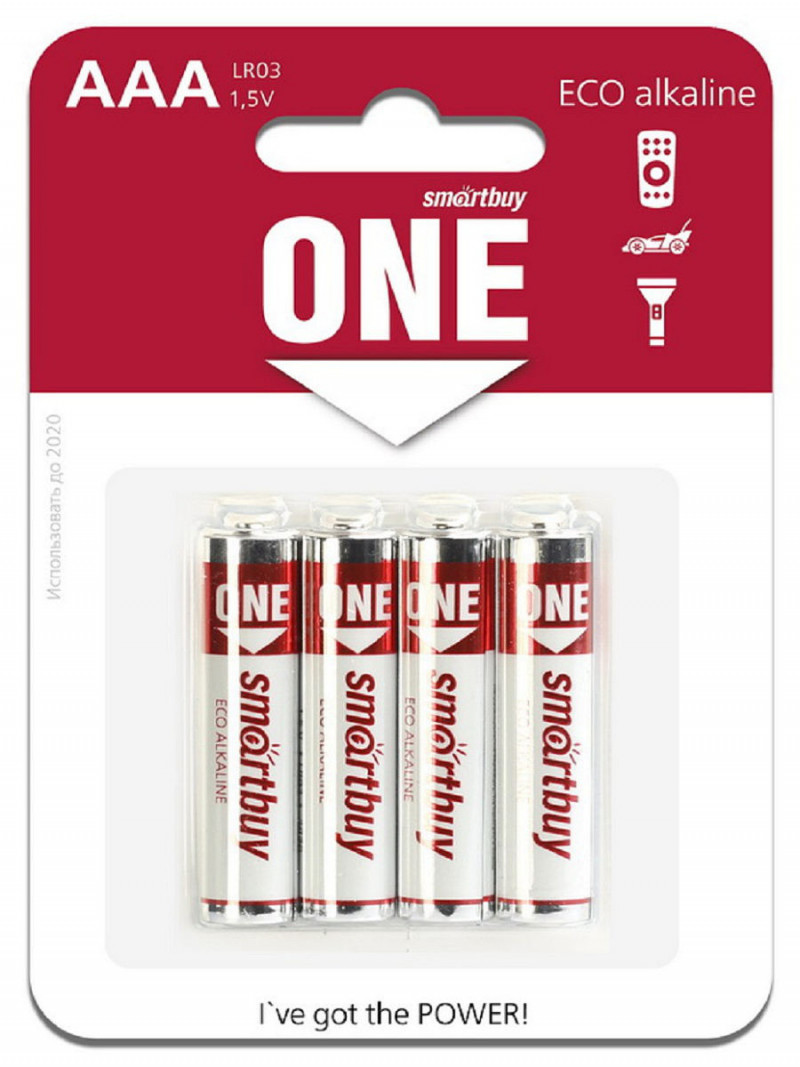 Батарейка Smartbuy ONE LR03/4B