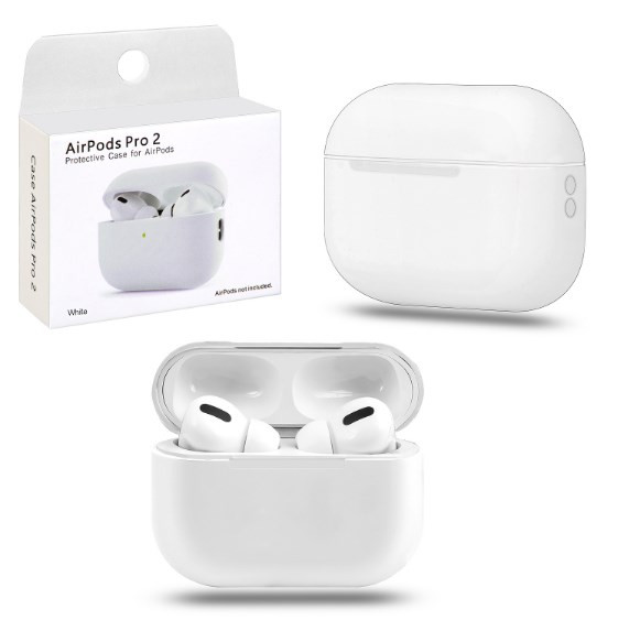 Чехол Airpods Pro 2, Silicon Case, белый