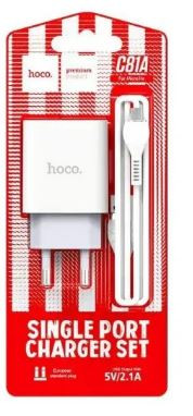 СЗУ HOCO C81A 2.1A 1USB кабель micro