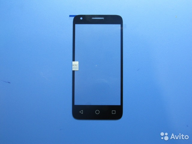 Стекло дисплея для Alcatel 4027D/5017D/5019D (черный) Оригинал