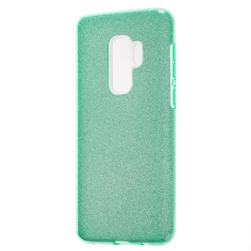 Накладка для HUAWEI Honor 9 lite, с блестками, зеленый
