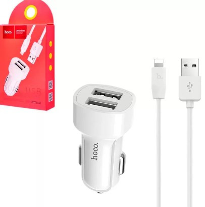АЗУ HOCO Z2A 2.4A 2USB кабель lightning