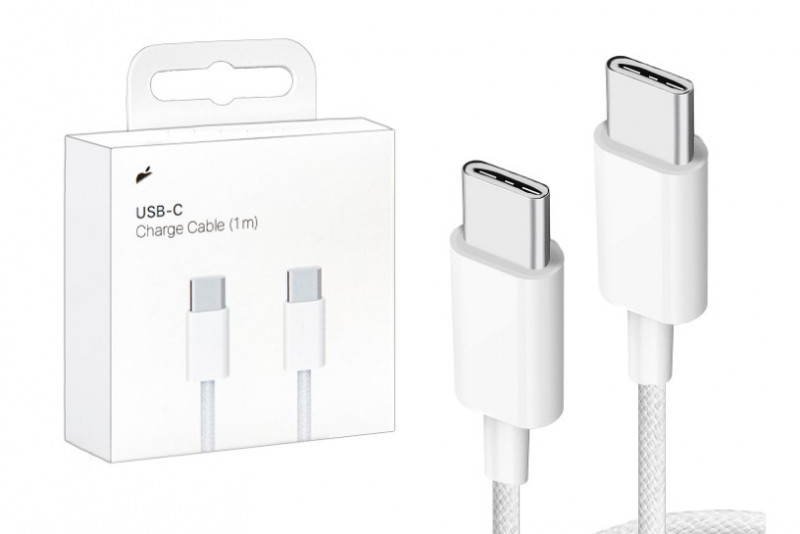 USB кабель Type c на Type c  IPh 15 iPad 60W ОРИГ