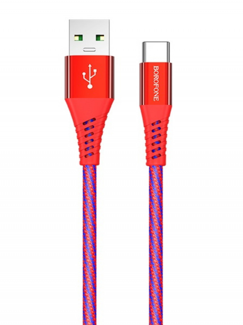 USB кабель для TYPE-C BOROFONE BU13 Craft, 5А, 1.2 м