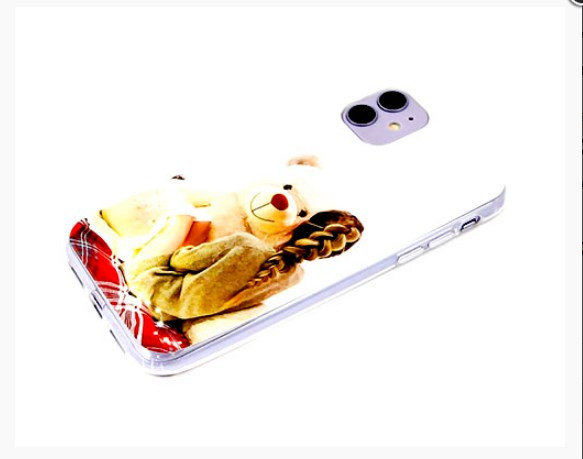 Накладка для SAMSUNG A515F A51, Девушка с медведем