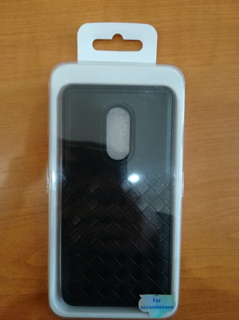 Силикон для XIAOMI Redmi 8, плетение, черный