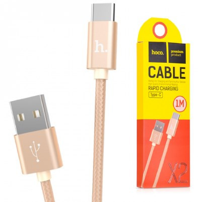 USB кабель для TYPE-C HOCO X2 Knitted Charging