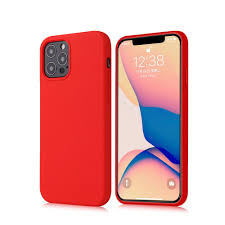 Накладка для Apl IPh 11, SILICONE COVER Soft-touch, закрытый по периметру, красный