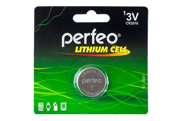Батарейка Perfeo CR2016 5BL/30886