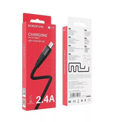 USB кабель для Micro BOROFONE BU10 Pineapl, 2,4A, 1.2 м