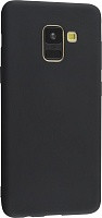 Силикон для SAMSUNG A530F (A8 2018), матовый, черный