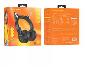 Гарнитура Bluetooth Borofone BO18 ушки, черный