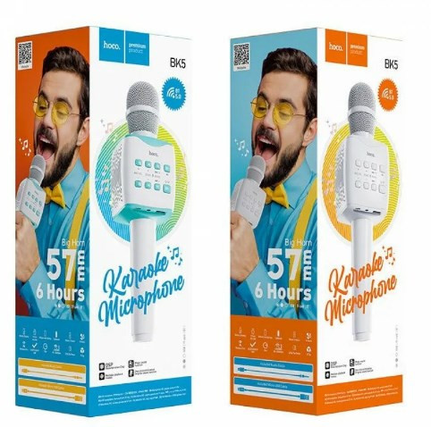 Колонка-микрофон HOCO BK5 Bluetooth Cantando” беспроводной для караоке