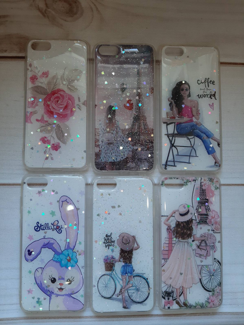 Накладка для Samsung A515F A51,картинки с блестками