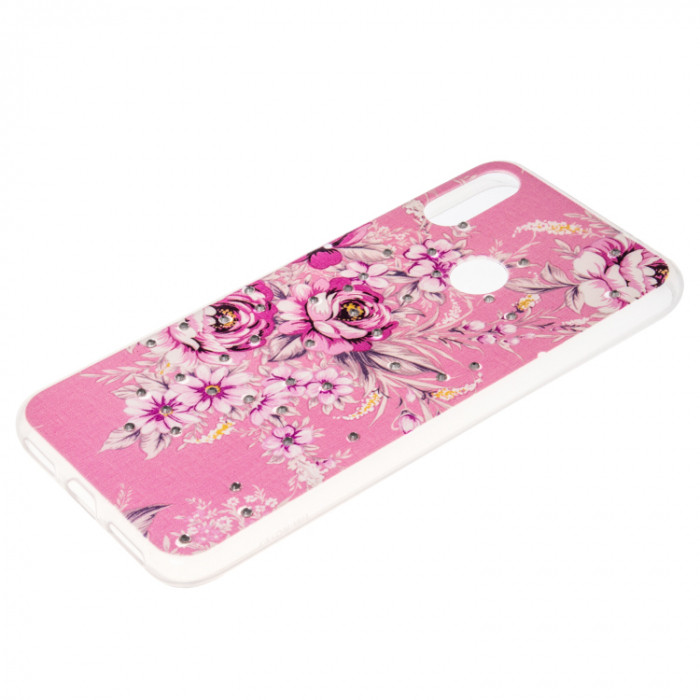 Накладка для XIAOMI Redmi Note 7/Note 7 Pro,  Phopart, со стразами, цветы №6674
