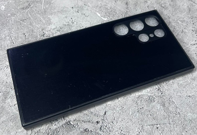 Накладка для XIAOMI Redmi 13C POCO C65, металлик с защитой камеры, черный