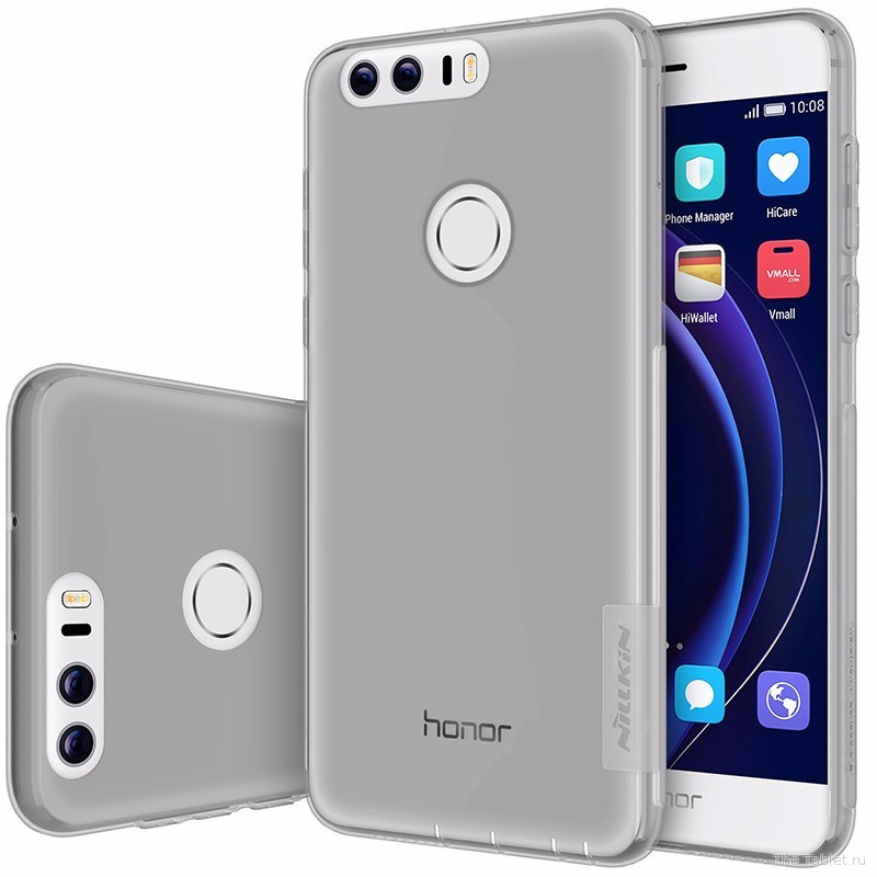 Силикон для HUAWEI Honor 8, Nillkin, ультратонкий, прозрачный, матовый, черный